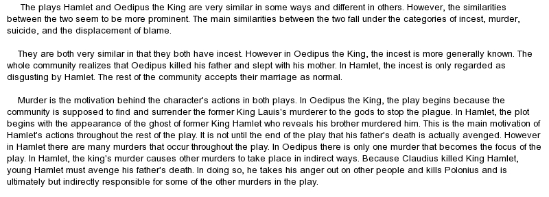 Free will in oedipus the king essay