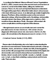 Essay on breast cancer